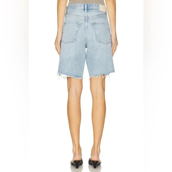 Citizens of Humanity Ayla Baggy Distressed Jean Shorts Starlit Blue Size 28 - Picture 11 of 14